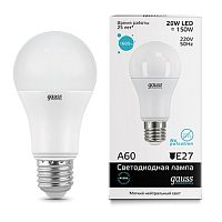 Лампа светодиодная Gauss Elementary А67 Груша E27 220В 35Вт 1750Лм 6500К 60х120мм фото Лампа светодиодная Gauss Elementary А67 Груша E27 220В 35Вт 1750Лм 6500К 60х120мм картинка